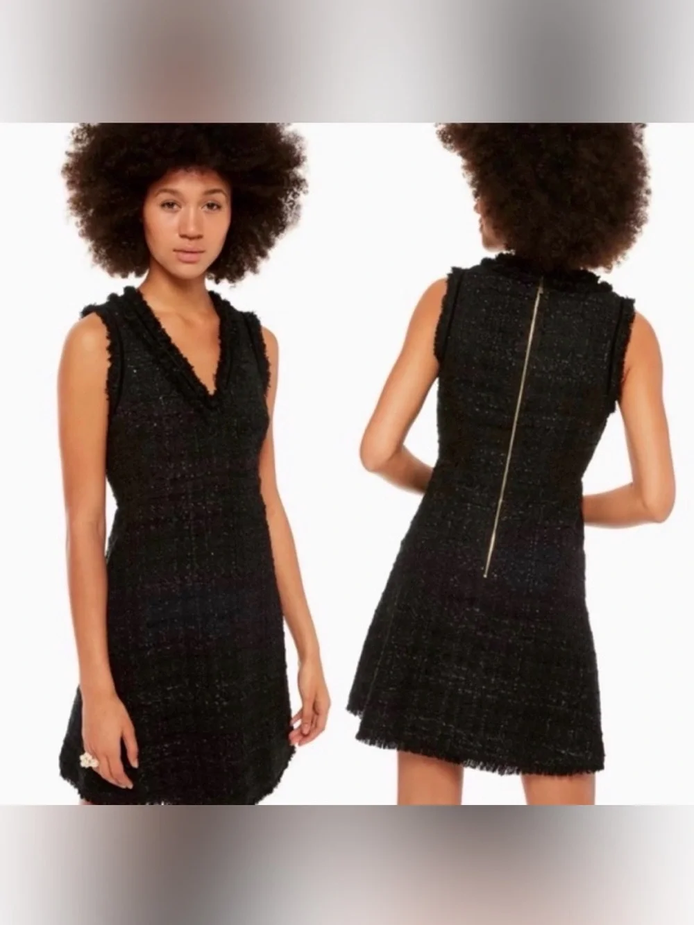 Kate Spade New York Sparkle Tweed Dress Sz 12